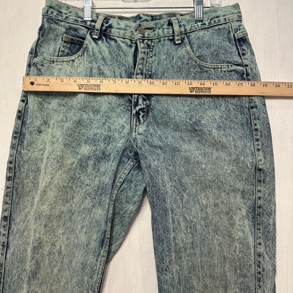 Vintage 80s 90s Code Bleu Acid Wash Jeans Women’s High Rise Straight 14 - Picture 6 of 16